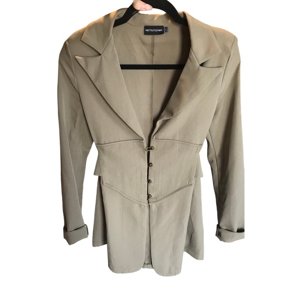 Pretty little thing blazer corset jacket professional work siren office - Picture 6 of 7